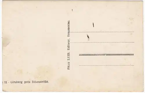 CPA Girsberg pres Ribeauville, ungel.