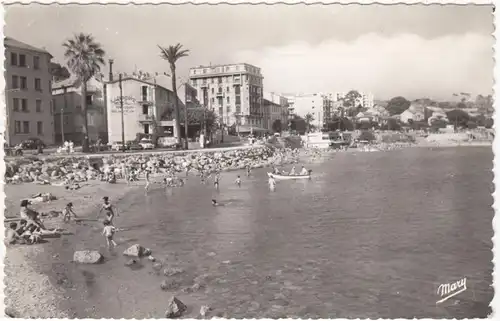 CPA Toulon, Mourillon, La Plage, gel.