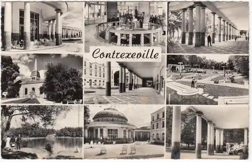 CPA Contrexeville, multi-images, gel.