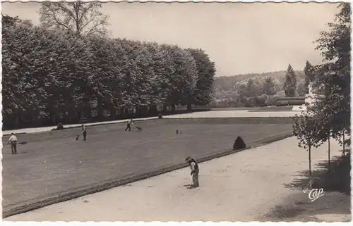 CPA L'Aigle, Le Parc du Chateau, gel.