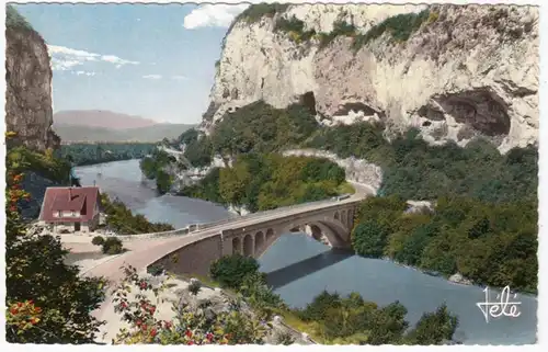 CPA Pont de la Balme, pres du Tunnel de La Dent du Chat, unhl.