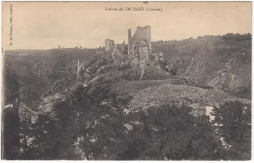 CPA Ruines de Crozant, ohn.