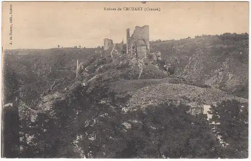 CPA Ruines de Crozant, ungel.