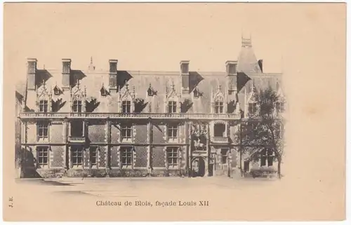 CPA Chateau de Blois, facade Louis XII, ungel.