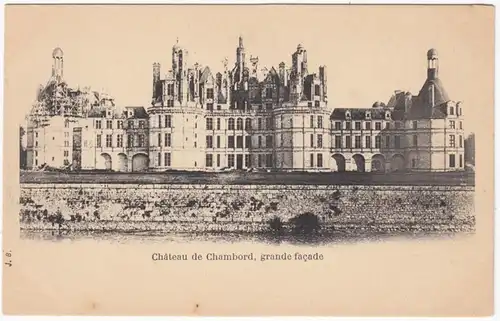 CPA Chateau de Chambord, grande face, ohne.