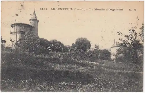 CPA Argenteuil, Le Moulin d'Orgemont, gel.