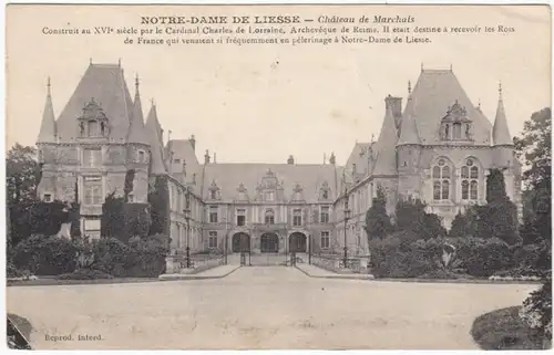 CPA Notre-Dame de Liesse, Chateau de Marchais, gel.