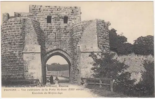 CPA Provins, Vue extérieure de la Porte St. Jean, ungel.