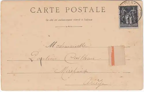 CPA Perpignan, Le Castillet, gel. 1901