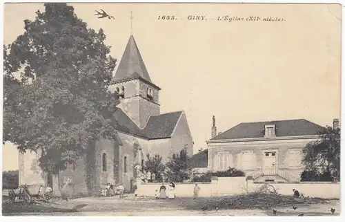 CPA Giry, L'Eglise, ungel.