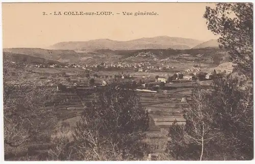 CPA La Colle-sur-Loup, Vue generale, ungel.