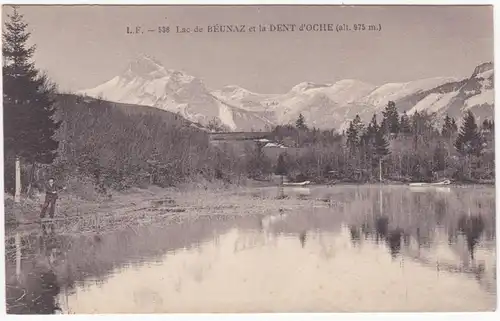 CPA Lac de Beauaz et la Dent d'Oche, unl.