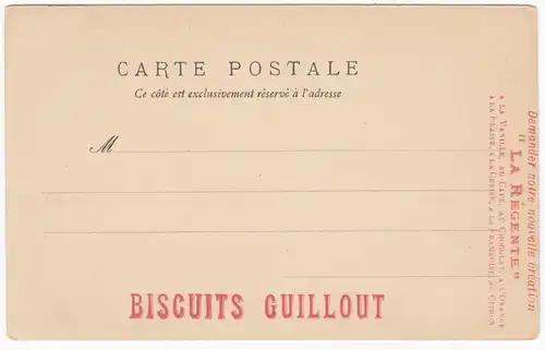 CPA Poitiers, Poitiers Hotel de la Prevote, Biscuits Guillout, La Regente, ohne.