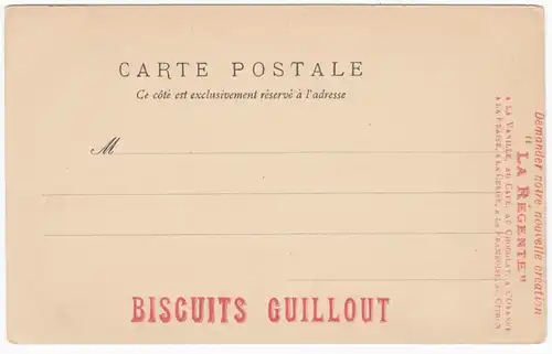 CPA Poitiers, Poitiers Hotel de la Prevote, Biscuits Guillout, La Regente, ungel.