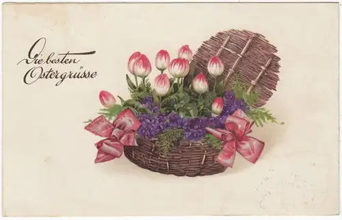 AK Die besten Ostergrüsse, gel. 1929