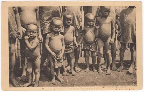AK Africa Equatoriale Française, Gabon Enfants à Lammaréné, ohnl.