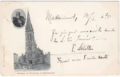 CPA Basilicique du Pélerinage de Mattaincourt, engl. 1899