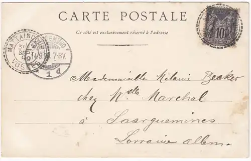 CPA Basilique du Pélerinage de Mattaincourt, gel. 1899