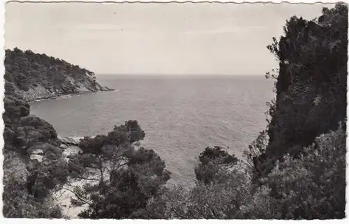 CPA Cavalaire-sur-Mer, Calanque et Plage de Bon-Porteau, gel. 1953