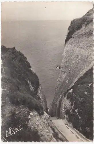 CPA Les Petites, L'Escalier du Val, gel. 1962