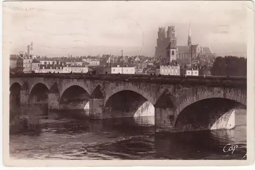 CPA Orleans, Vue generale et le Grand Pont, engl. 1938
