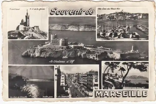 CPA Souvenir de Marseille. ..
