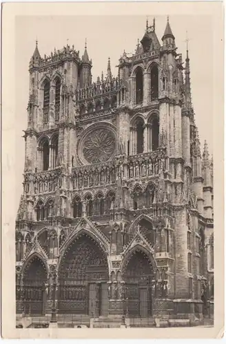 CPA Amiens, La Cathedrale, gel. 1947
