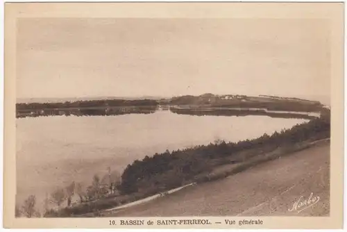 CPA Bassin de Saint Ferreol, Vue generale, ungel.