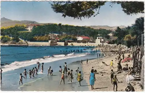 CPA Le S comprimés, La Plage de Mar-Vivo, gel.