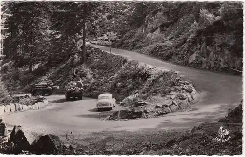 CPA Cauterets, Route du Pont d'Espagne, gel. 1954