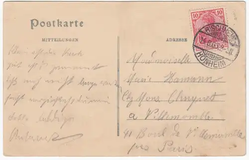 CPA Strasbourg, Vue des Ponts- Couverts, gel. 1905