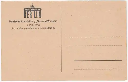 AK Kreuzberg, cascade de Kaiserdamm, exposition Gas- und Wasser, Berlin 1929