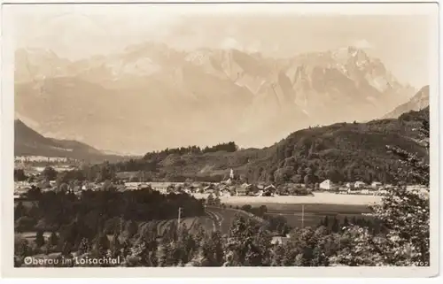 AK Oberau im Loisachtal, gel. 1942