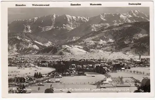 AK Garmisch-Partenkirchen gegen Dreitorspitzgruppe, ungel.