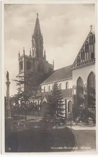 AK Kontanz am Bodensee, Münster, gel.1928