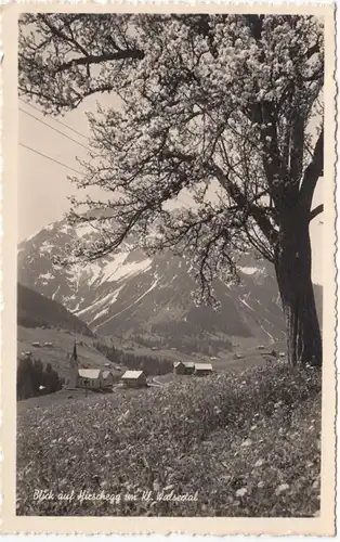 AK Blick auf Hirschegg im Kleinen Walsertal, gel. 1936