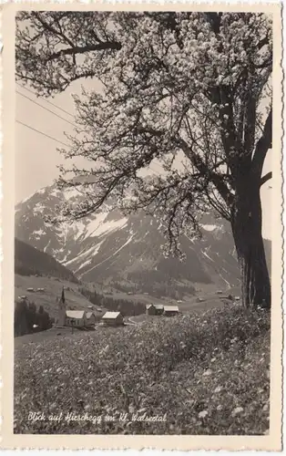 Vue AK sur Hirschegg dans Kleinen Walsertal, gel. 1936