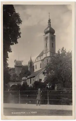 AK Waidhofen à l'Ybbs, église, filles, gel. 1931
