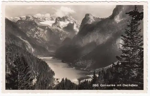 AK Gosausee mit Dachstein, Foto- AK, gel.