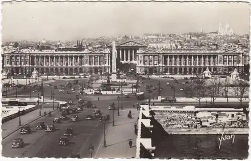 CPM, Paris, En Flanant, Vue générale de la Place de la Concorde, ungel.