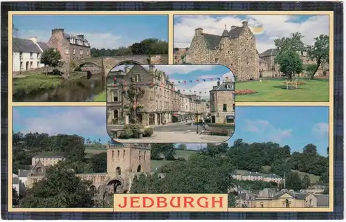 AK Jedburgh, Mehrbildkarte, gel. 1999