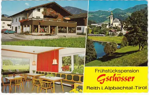 AK Reith dans la vallée de l'Alpbach, petit déjeuner en pension Gschösser, gel.
