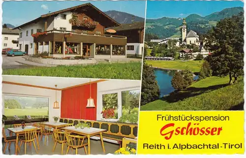 AK Reith im Alpbachtal, Frühstückspension Gschösser, gel.