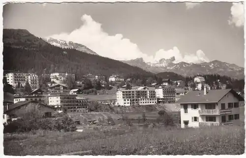 CPA Grans, Panoramique, gel.