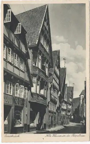 AK Osnabrück, Alte Häuser in der Bierstrasse, ungel.