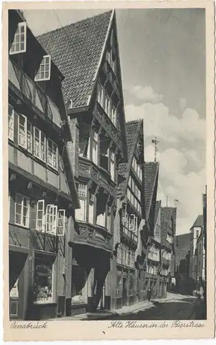 AK Osnabrück, vieilles maisons dans la rue de la bière, peu importe.