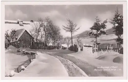 CPA Villard-de-Lans, Paysage d'Hiver, Maisons sous la neige, ungel.