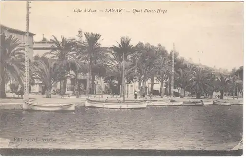 CPA Sanary-sur-Mer, Quai Victor-Hugo, ohn.