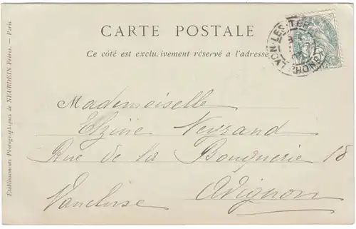 CPA Lyon, Vestiges Romains de l'Archeveche, gel. 1903