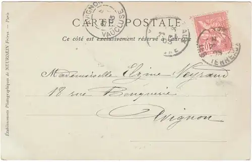 CPA Lyon, Le Sanctuaire de Fourviere, englout. 1903